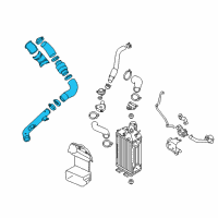 OEM Hyundai Veloster Pipe & Hose Assembly-Turbo Changer WATERFEED Diagram - 28250-2B700
