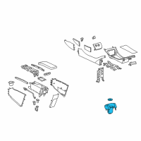 OEM 2015 Toyota Prius Plug-In Cup Holder Diagram - 55630-47030