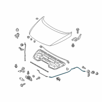 OEM 2015 Kia Sportage Cable Assembly-Hood Latch Diagram - 811903W000