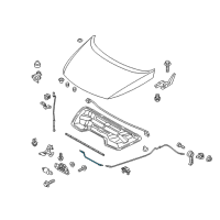 OEM 2012 Kia Sportage Cable Assembly-Hood Latch Diagram - 811903W100