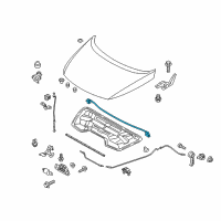 OEM 2016 Kia Sportage Weatherstrip-Hood Diagram - 864303W000