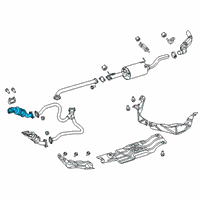 OEM 2020 Ram 1500 Exhaust Catalytic Converter Diagram - 68263748AB