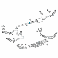 OEM Ram Gasket-Exhaust Pipe Diagram - 68505222AA