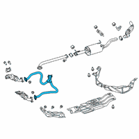 OEM Ram 1500 Exhaust Catalytic Converter Diagram - 68268206AA