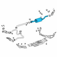 OEM 2021 Ram 1500 Exhaust Diagram - 68268196AF