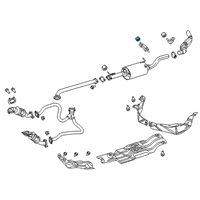 OEM Ram 1500 ISOLATOR-Exhaust Support Diagram - 68335439AA