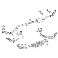 OEM Jeep Wrangler Clamp-Exhaust Diagram - 68361653AB