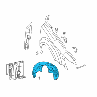 OEM Dodge Shield-Splash Diagram - 5116279AE