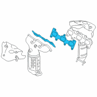 OEM 2007 Hyundai Santa Fe Gasket-Exhaust Manifold Diagram - 28521-37104