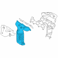 OEM 2009 Hyundai Tucson Exhaust Manifold Assembly, Left Diagram - 28510-37530