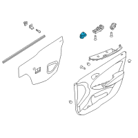 OEM 2015 Hyundai Accent Switch Assembly-Mirror Remote Control Diagram - 93530-1R000-4X