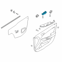 OEM 2012 Hyundai Accent Power Window Main Switch Assembly Diagram - 93570-1R100-S4