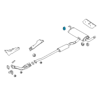 OEM 2005 Infiniti Q45 Mounting-Exhaust, Rubber Diagram - 20651-JM00A