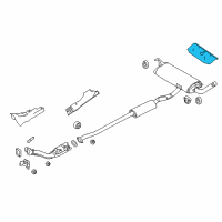 OEM 2019 Nissan Rogue Heat Insulator-Trunk Floor Diagram - 74772-4CL0A