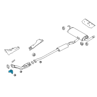 OEM 2018 Nissan Rogue Mounting-Exhaust Diagram - 20651-4BB0A