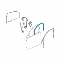 OEM 2013 Chevrolet Impala Inner Weatherstrip Diagram - 22927721