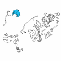 OEM GMC Sierra 2500 HD Heat Shield Diagram - 97217282