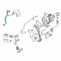 OEM Chevrolet Silverado 1500 HD Oil Pipe Diagram - 97303635