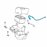 OEM 2021 Ram 3500 Battery Negative Diagram - 68360692AD