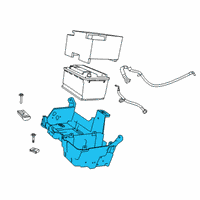 OEM 2020 Ram 3500 Tray-Battery Diagram - 68350659AC