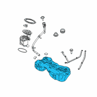 OEM 2020 BMW X4 Plastic Fuel Tank Diagram - 16-11-8-481-589