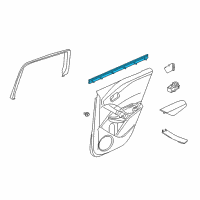 OEM 2014 Acura RDX Weatherstrip, Right Rear Door (Inner) Diagram - 72835-TX4-A01