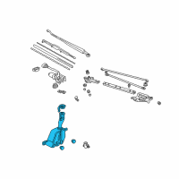 OEM 2001 Acura Integra Tank Set, Washer Diagram - 76840-SR2-A01