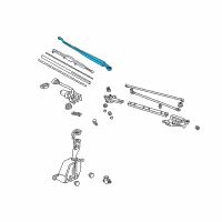 OEM Acura Integra Arm, Windshield Wiper Diagram - 76600-ST7-G01