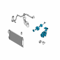 OEM 2005 Kia Sportage Reman Compressor Assembly Diagram - 977012E300DR