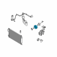 OEM 2006 Hyundai Tucson PULLEY Assembly-Air Conditioning Compressor Diagram - 97643-2D520