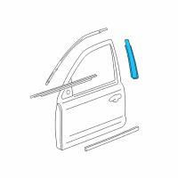 OEM 2002 Lincoln LS Window Molding Diagram - 1W4Z-5420554-AAA