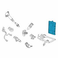 OEM 2017 Dodge Journey Powertrain Control Module Diagram - 68259135AB