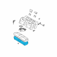 OEM 2010 Lexus ES350 Pad, Rear Seat Cushion Diagram - 71503-33100