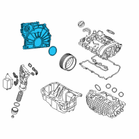 OEM 2017 BMW X1 Timing Case Cover Diagram - 11-14-8-573-980