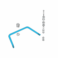 OEM 1999 Cadillac Seville Shaft-Rear Stabilizer (22Mm Diameter) *Orange Diagram - 25666234