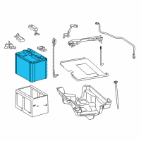 OEM 2015 Lexus RC F Interstate Battery N Diagram - 00544-MFH6R