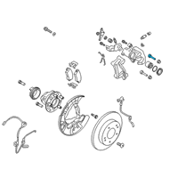 OEM 2022 Kia Forte Rear Brake Caliper Kit Diagram - 58310J3A40