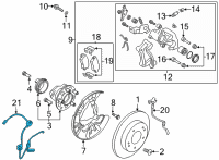 OEM 2021 Kia Forte Cable Assembly-ABSEXT, L Diagram - 58950M6500