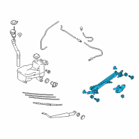 OEM 2019 Toyota 86 Wiper Linkage Diagram - SU003-05710