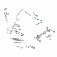 OEM Toyota 86 Washer Hose Diagram - SU003-02722