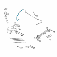 OEM 2013 Scion FR-S Washer Hose Diagram - SU003-02725