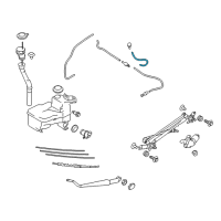 OEM Scion Washer Hose Diagram - SU003-02724