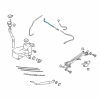 OEM 2016 Scion FR-S Washer Hose Diagram - SU003-02723