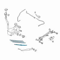 OEM Lexus LX570 Front Wiper Blade Diagram - 85222-53071