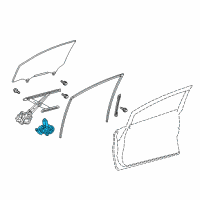 OEM Toyota Mirai Window Motor Diagram - 85710-62010