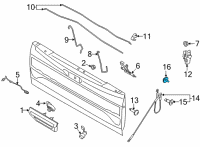 OEM 2022 Ford F-350 Super Duty Check Cable Screw Diagram - -W714928-S439