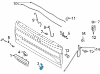 OEM 2021 Ford F-150 LOCK ASY Diagram - ML3Z-1543505-A