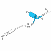 OEM 2022 Ford Transit Connect Rear Muffler Diagram - KV6Z-5230-B