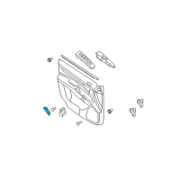 OEM Hyundai Lens-Door Courtesy Lamp, LH Diagram - 92631-2B000