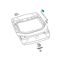 OEM 2020 Lexus UX250h Bracket, Back Door D Diagram - 68945-76030